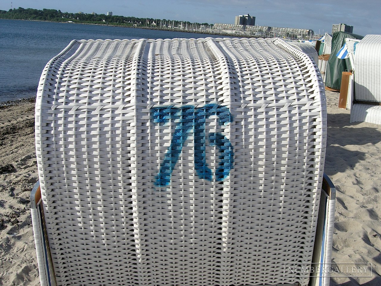 Strandkorb an der Ostsee