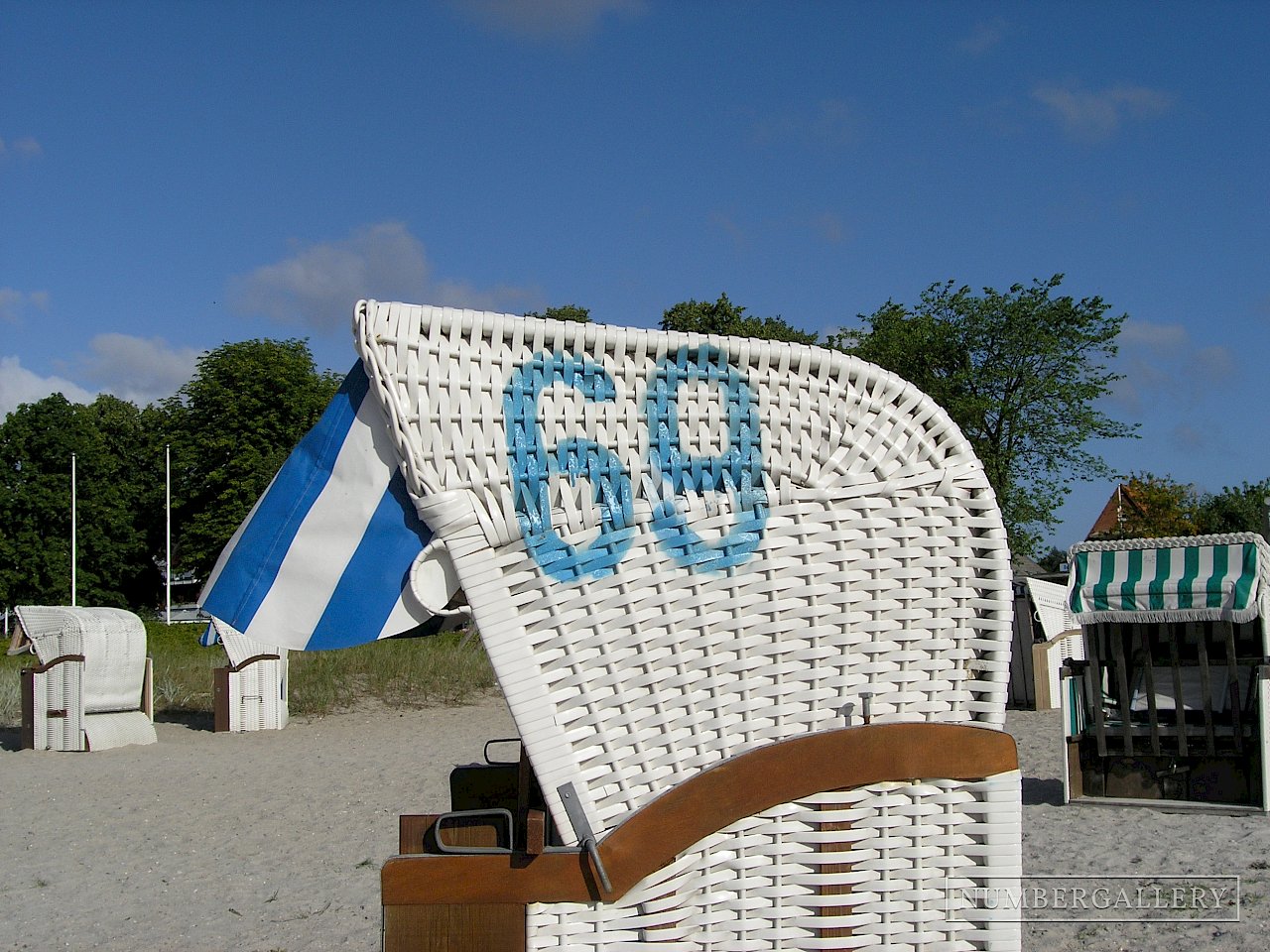 Strandkorb an der Ostsee
