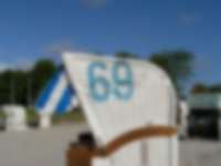 Strandkorb an der Ostsee
