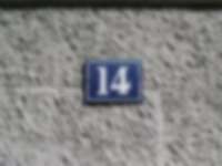 Hausnummer in Lauterbrunnen