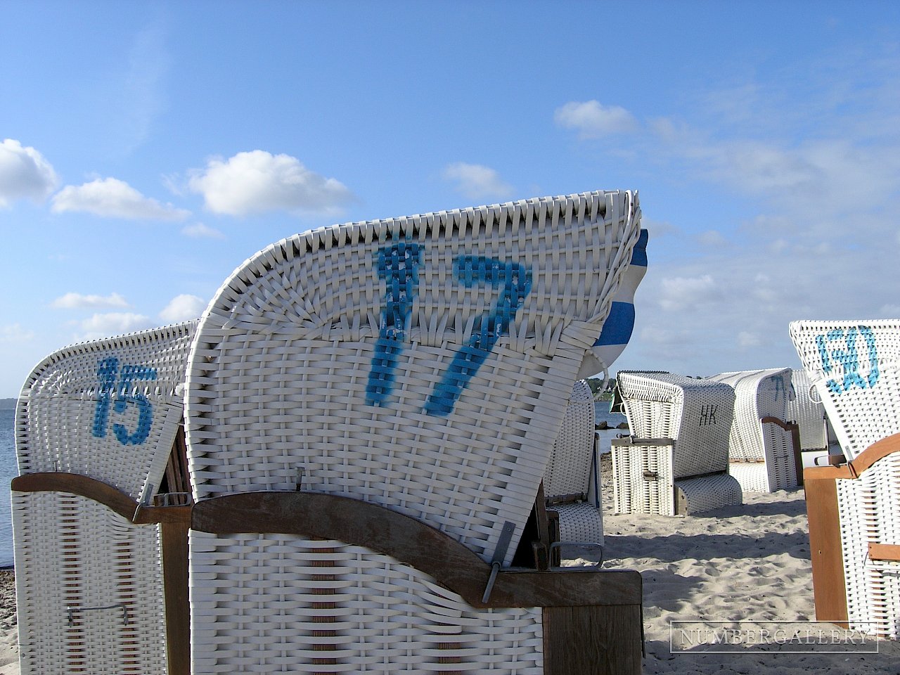 Strandkorb an der Ostsee