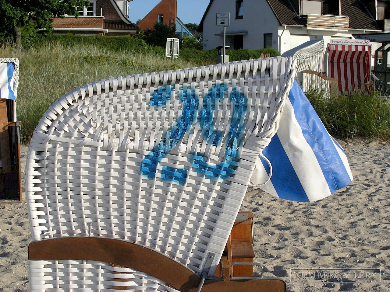 Strandkorb an der Ostsee