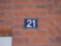 Hausnummer in Hamburg