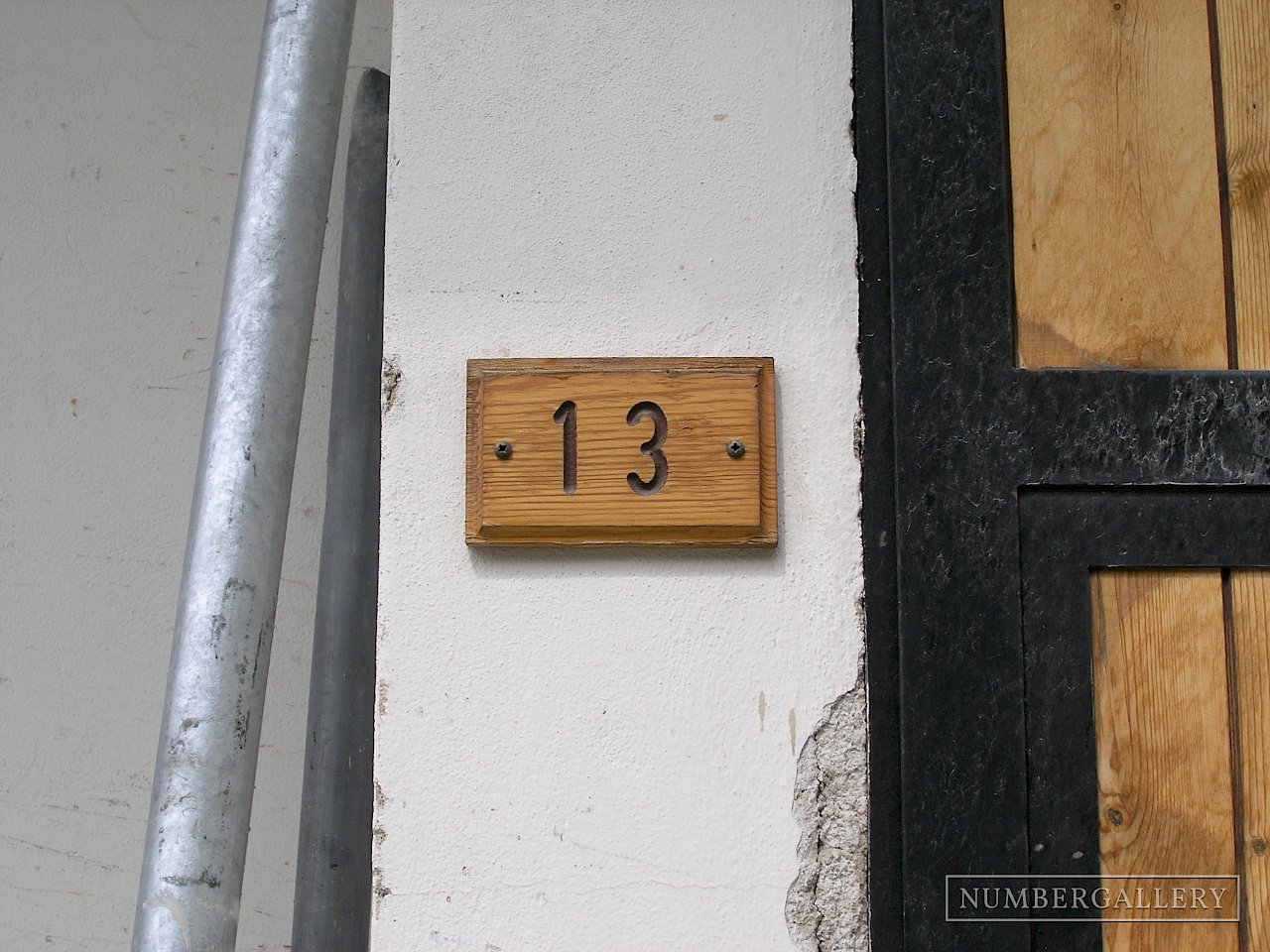 Hausnummer in den Dolomiten