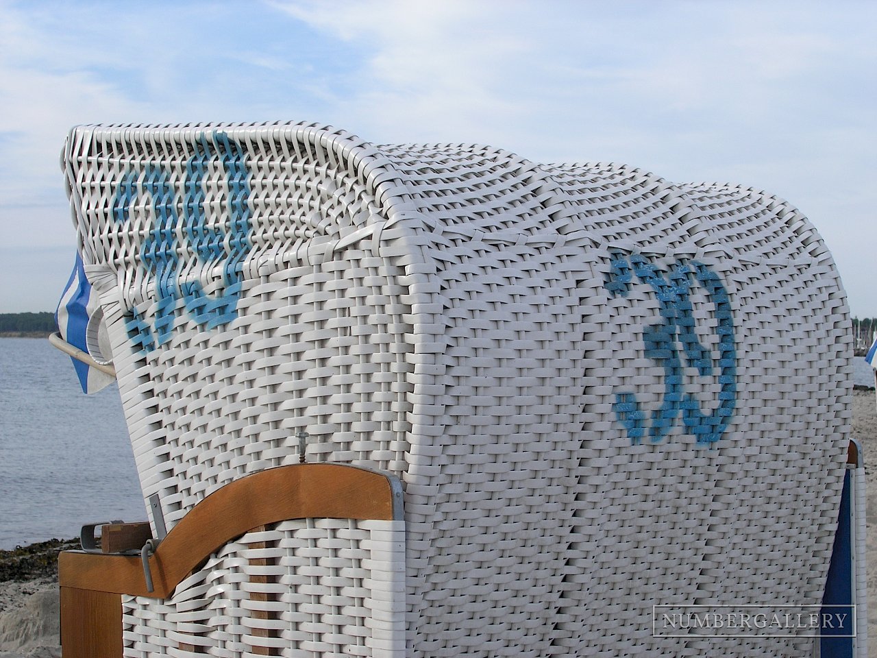 Strandkorb an der Ostsee