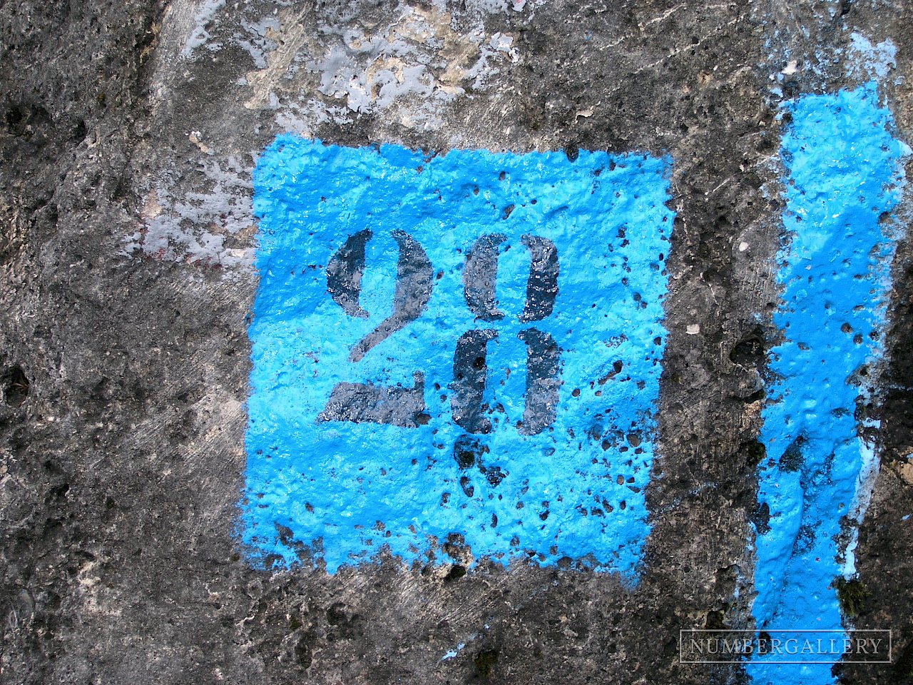 Markierung in den Dolomiten