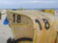 Strandkorb an der Ostsee