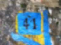 Markierung in den Dolomiten