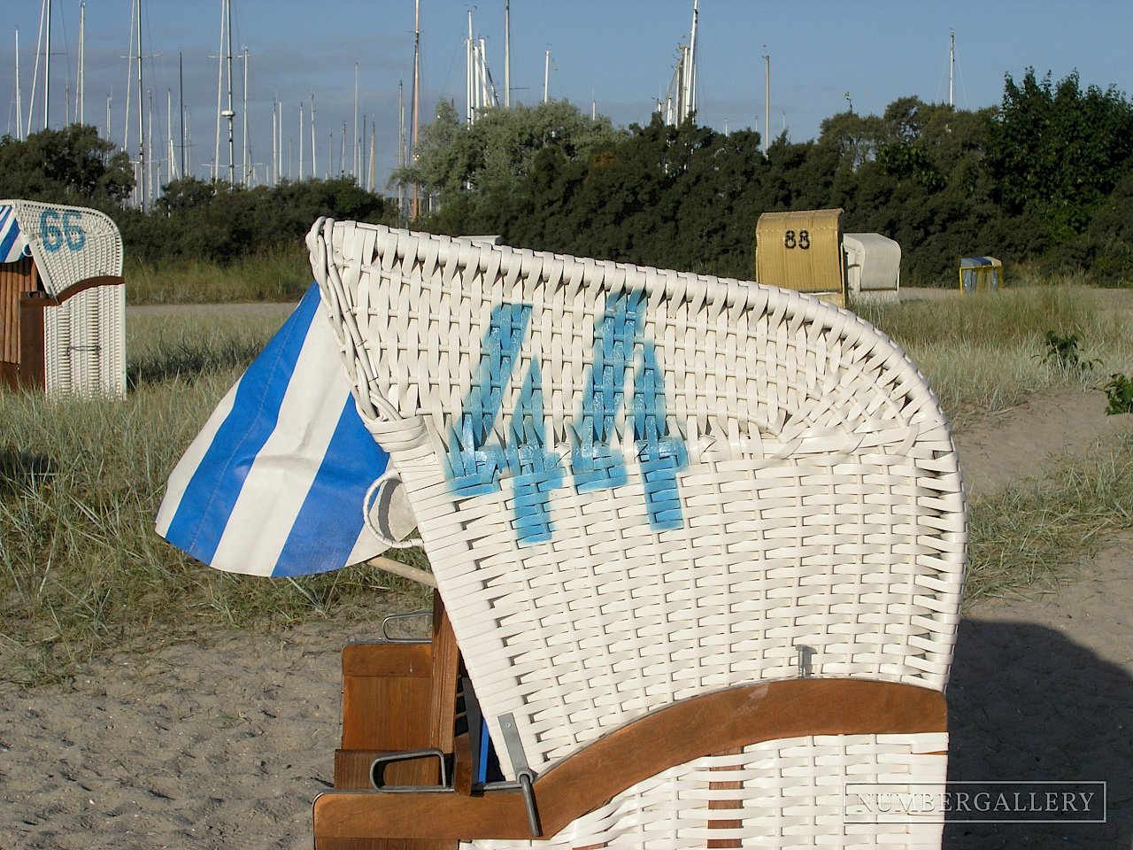 Strandkorb an der Ostsee