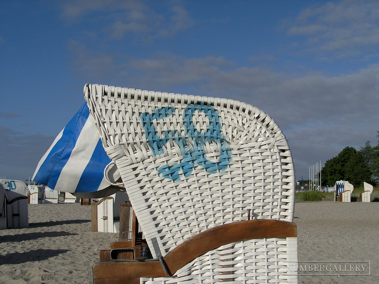 Strandkorb an der Ostsee