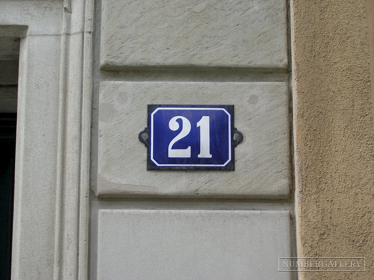 Hausnummer in Zürich