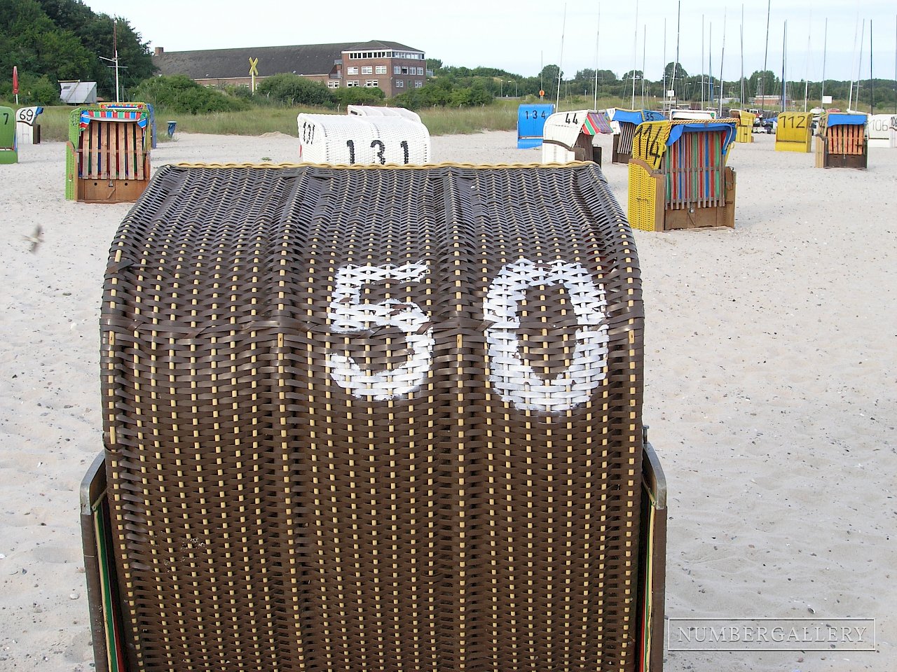 Strandkorb an der Ostsee