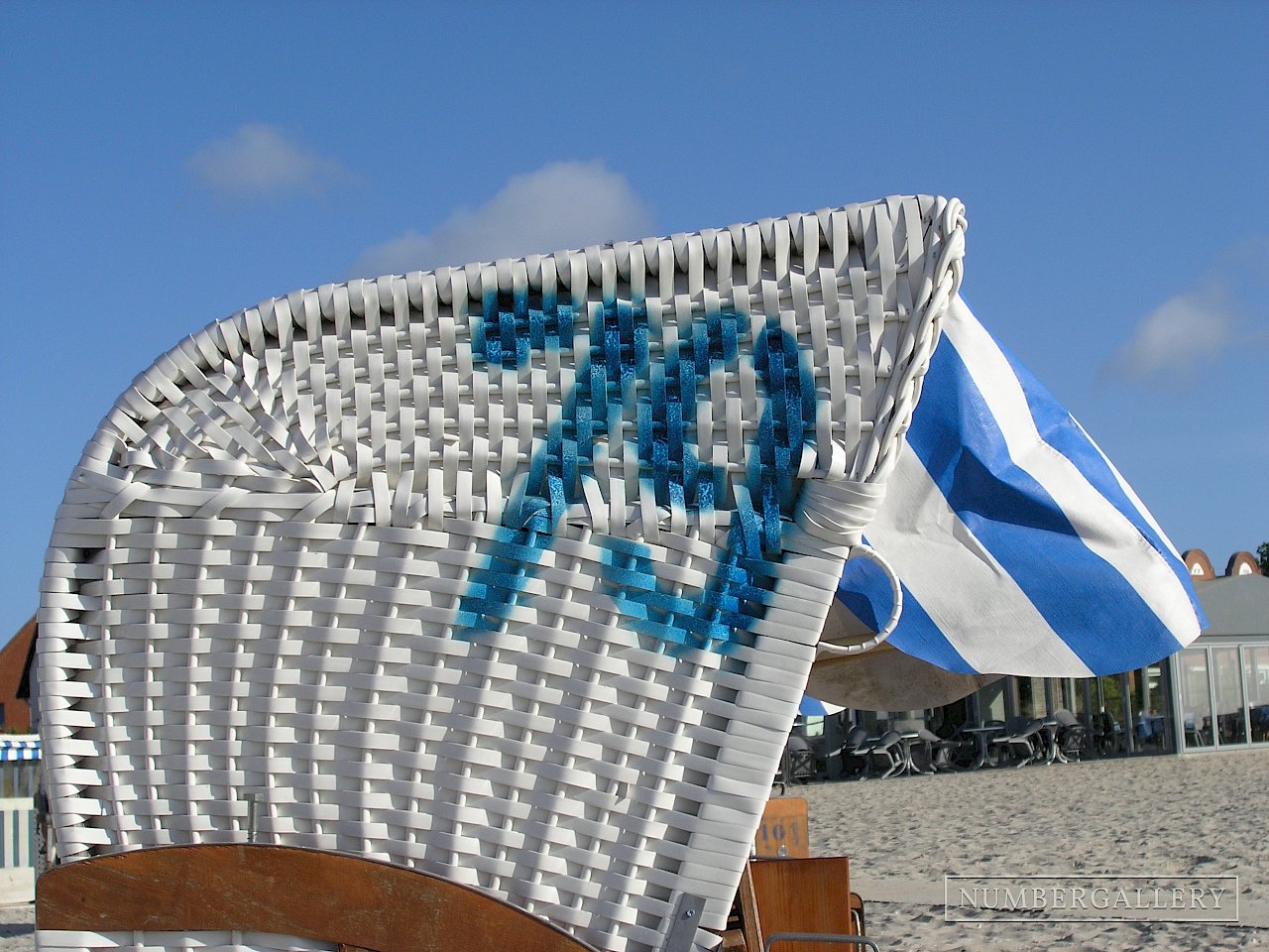 Strandkorb an der Ostsee