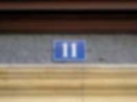 Hausnummer in Neuchâtel / Neuenburg