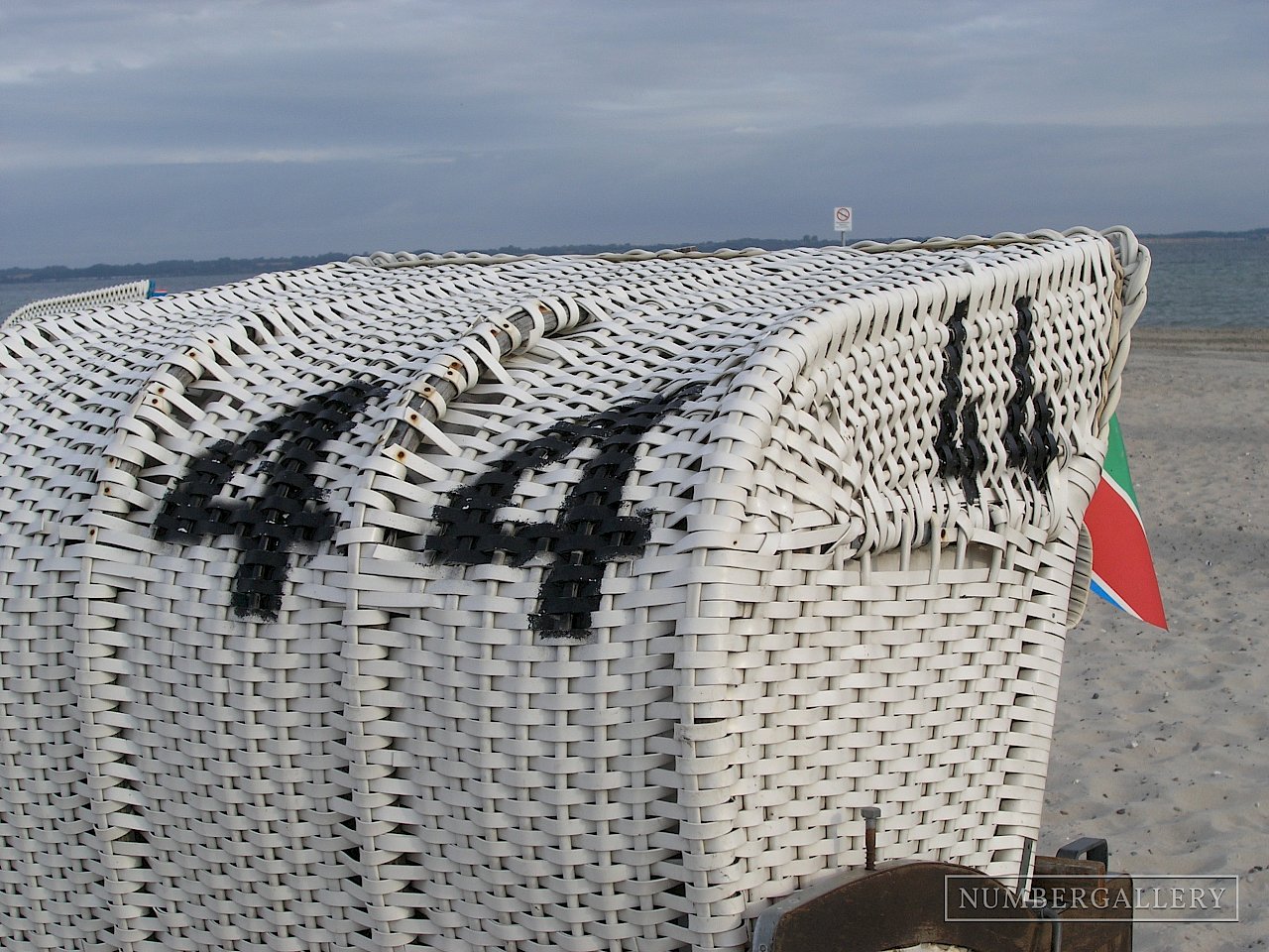 Strandkorb an der Ostsee