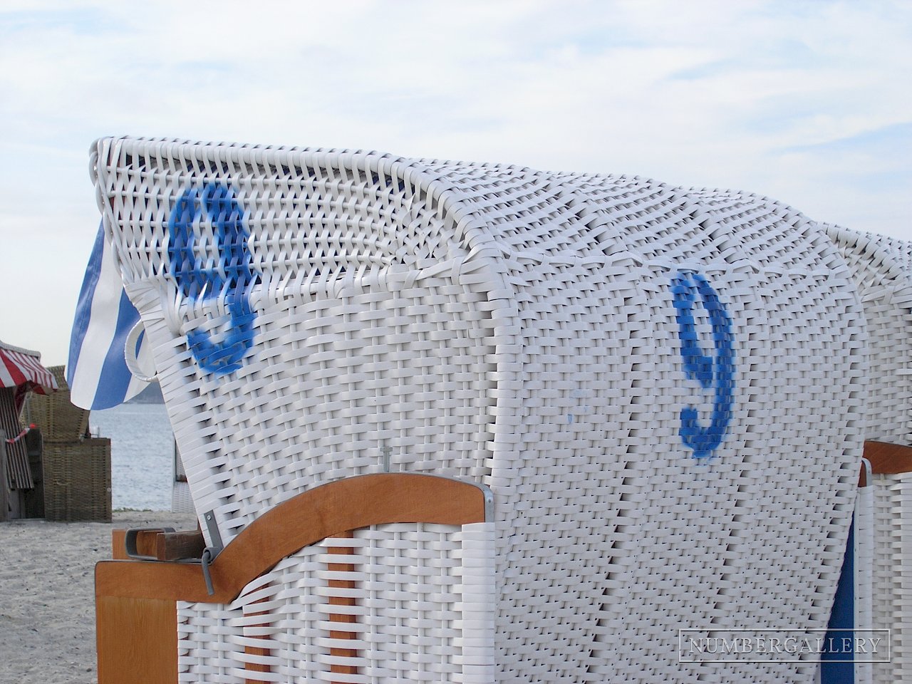 Strandkorb an der Ostsee