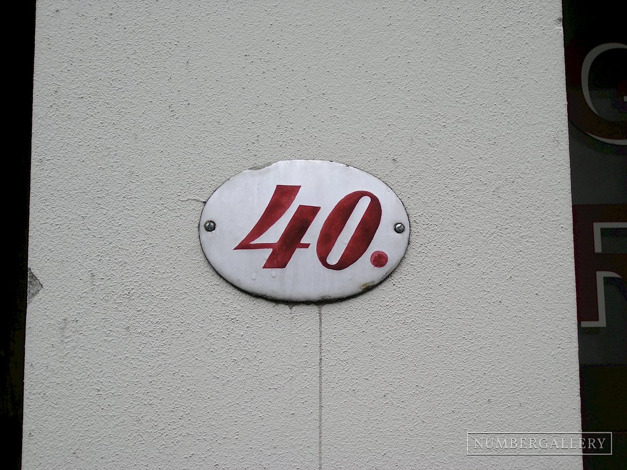 Hausnummer in Zittau