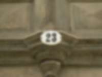 Hausnummer in Altenburg