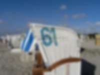 Strandkorb an der Ostsee