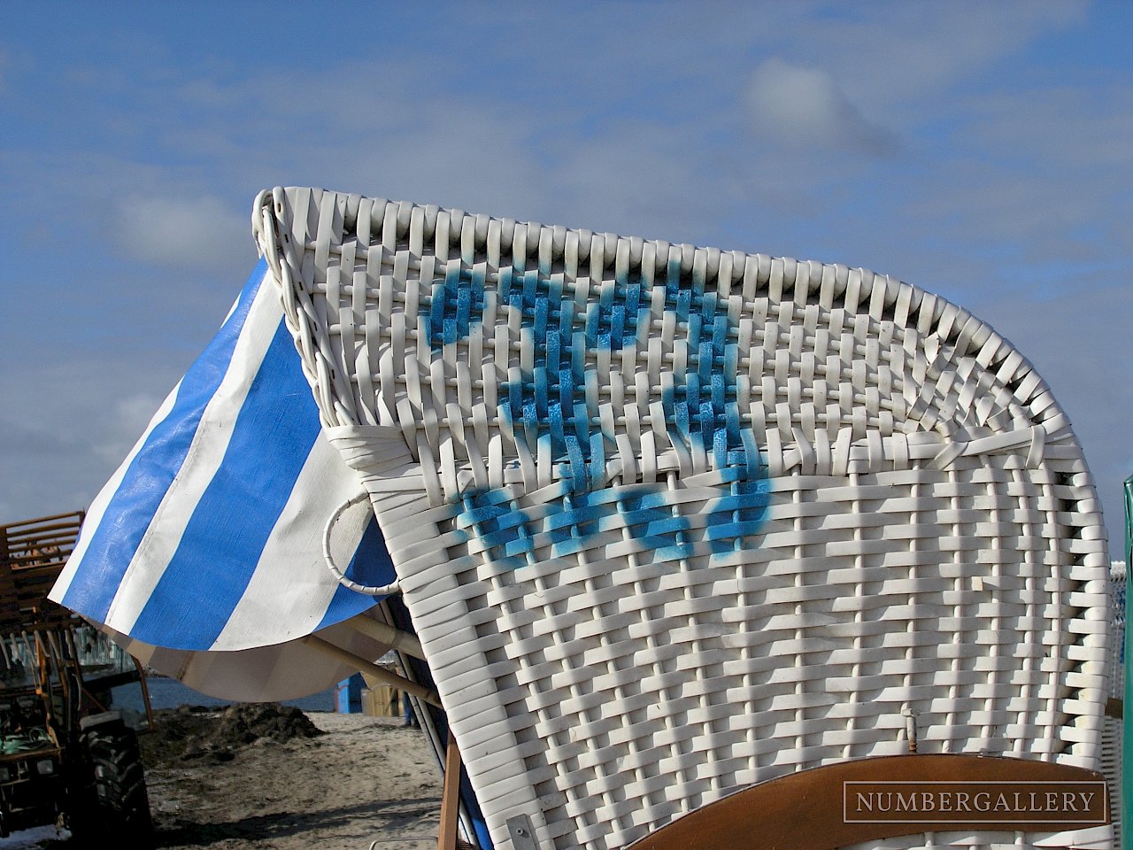 Strandkorb an der Ostsee