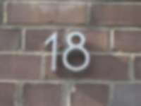 Hausnummer in Frankfurt am Main