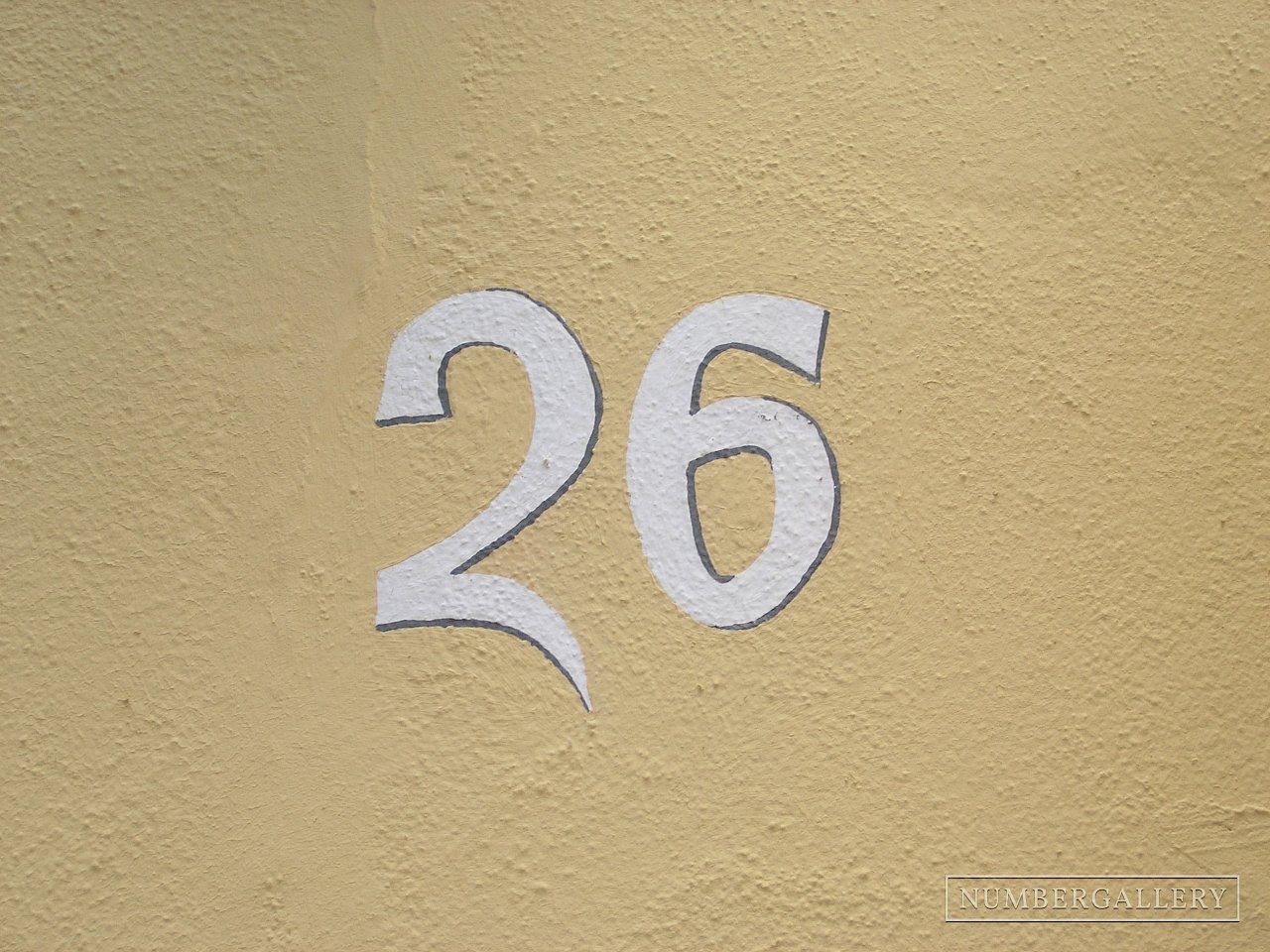 Gemalte Hausnummer in Freiburg