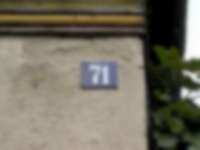 Hausnummer in Ladenburg