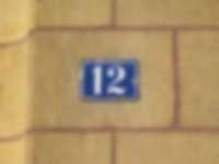 Hausnummer in Neuchâtel / Neuenburg