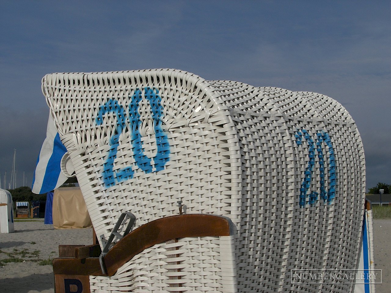 Strandkorb an der Ostsee