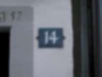 Hausnummer in Zürich