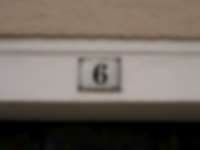 Hausnummer in Freiberg