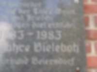 Gedenktafel auf dem Bieleboh bei Cunewalde