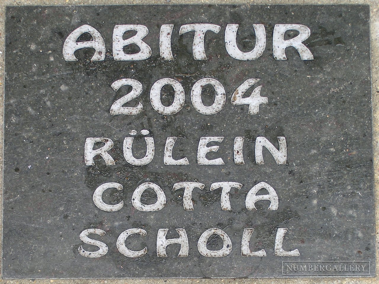 Abitur-Jahreszahl in Freiberg