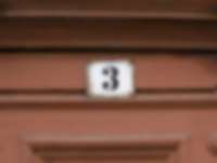 Hausnummer in Freiberg