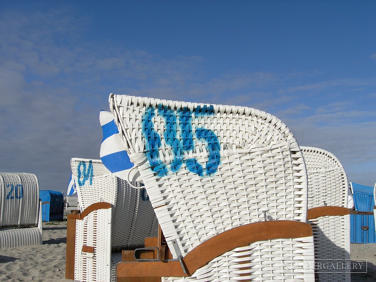 Strandkorb an der Ostsee