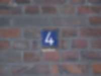 Hausnummer in Hamburg