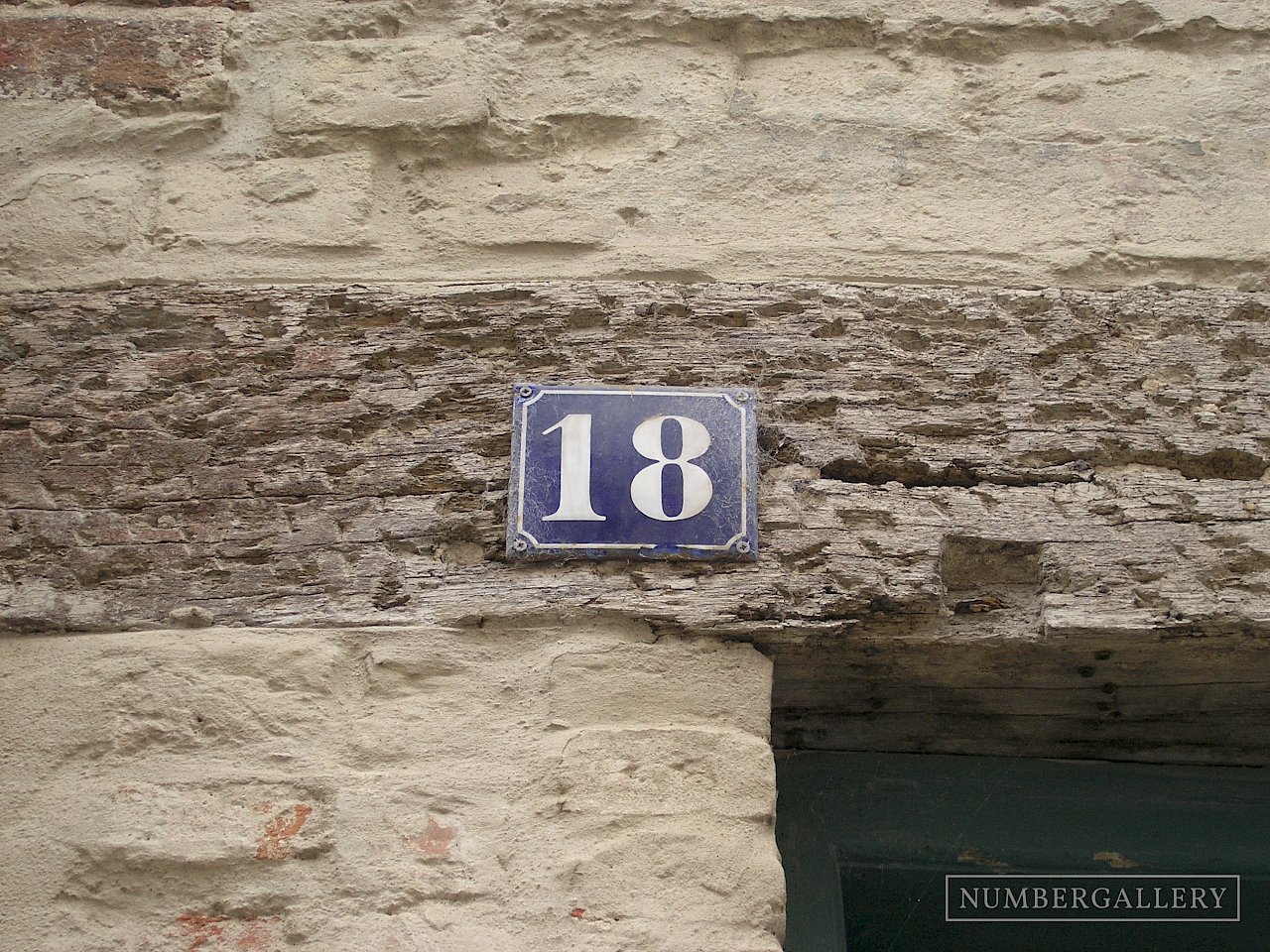 Hausnummer in Stralsund