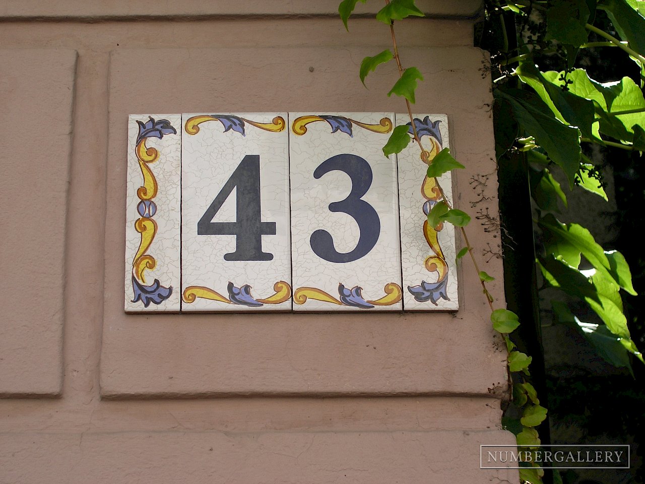 Hausnummer in Freiburg
