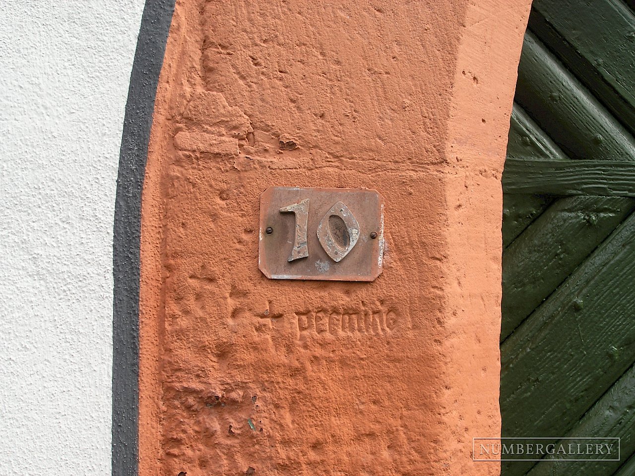 Hausnummer in Ladenburg