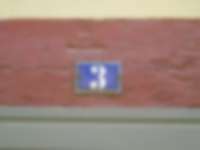 Hausnummer in Quedlinburg