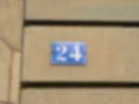 Hausnummer in Neuchâtel / Neuenburg