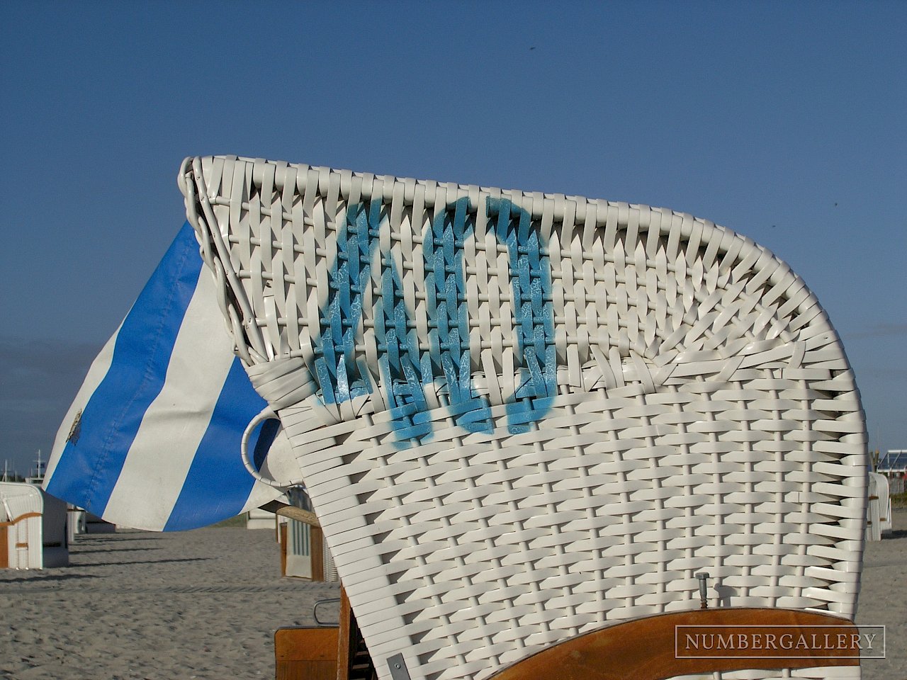 Strandkorb an der Ostsee