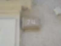 Gestanzte Hausnummer in Bern