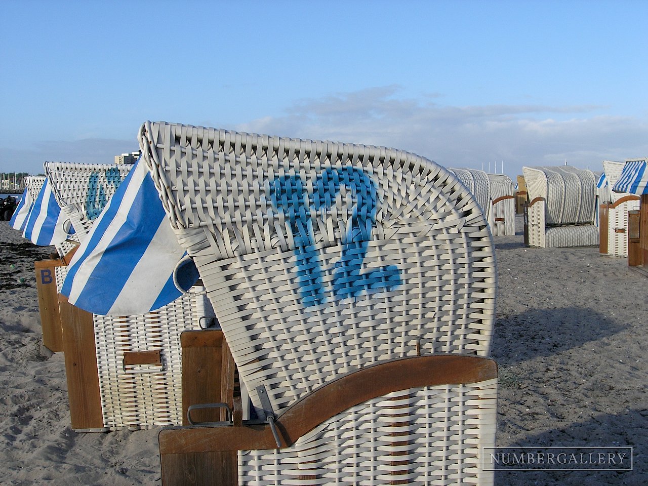 Strandkorb an der Ostsee