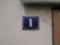 Hausnummer in Bamberg