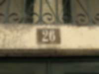 Hausnummer in Lisboa / Lissabon