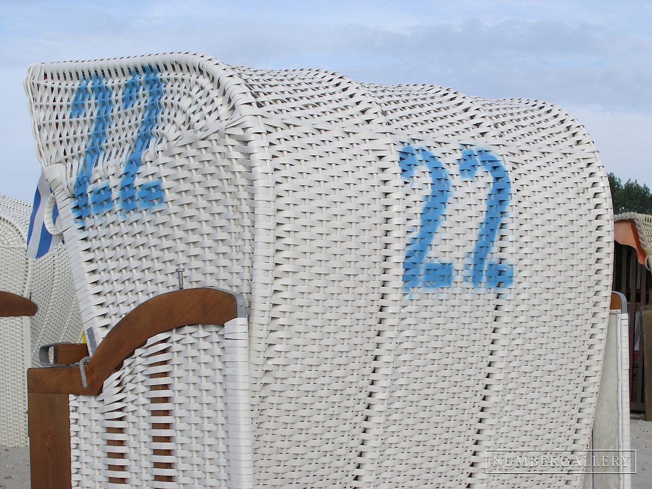 Strandkorb an der Ostsee