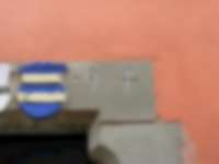 Teil-Jahreszahl mit Wappen