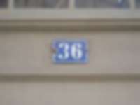 Hausnummer in Neuchâtel / Neuenburg