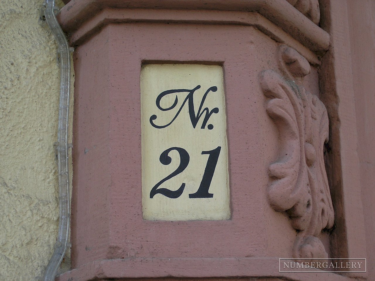 Hausnummer in Friedberg